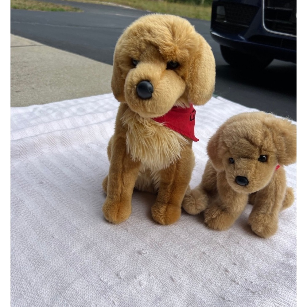2 Cabela's golden retriever plushes